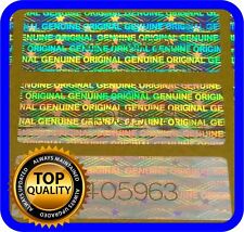 1020 étiquettes Hologramme Avec Numéros De Série, Sceau, Garantie, Autocollant 30 X 10 Mm