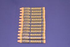 12 Markal Pneu Marque Crayon Jaune Caoutchouc Verre Métal Auto Réparation