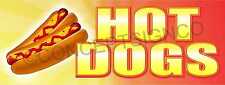 2'x5' Hot Dogs Banner Outdoor Sign Jumbo Beef Franks Chicago Chili Food Cart