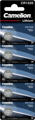20 Camelion Cr1220 Batteries Lithium 3v Coin Cell Dl1220 5bl Exp 2028 New