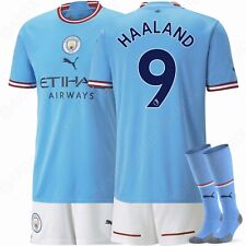 2022 / 23 Manchester City Domicile Mini Maillot Enfant Haaland 9 Adultes &*