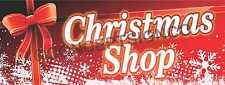 3'x8' Christmas Shop Banner Signs Large Merry Holidays Seasons Sales Santa Gifts
