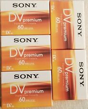 5 Cassettes K7 Mini Dv Sony Premium 60 Minutes Neuves Sous Blister