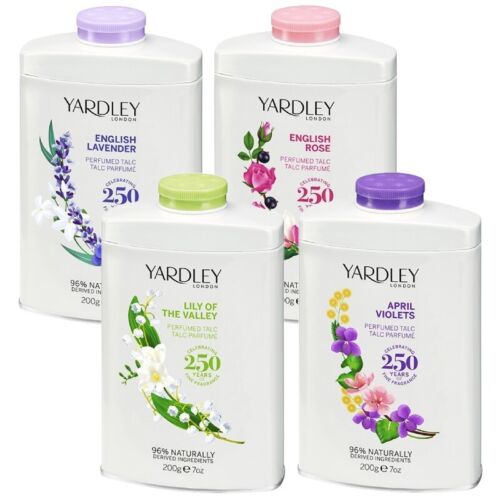 6 X Yardley Of London Lily Of The Valley Perfumed Talc For Her.