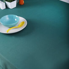 60 X 102 In. Cotton Hemstitch Tablecloth Hunter Green