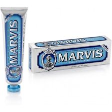 6pz Dentifrice Marvis Aquatic Mint Goût Menthe Fresca Soins Dents 85ml