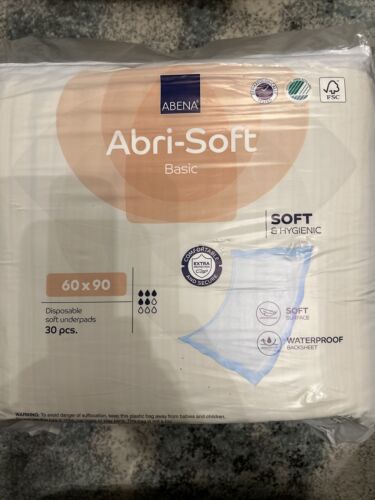 Abena Abri-soft Basic Disposable Underpad 60 X 90 Cm 1700 Ml Pack Of 30 