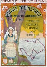Affiche Poster Creuse Haute Vienne Corrèze Lot Dordogne