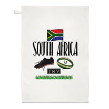 Afrique Du Sud Rugby Thé Serviette Plat Tissu - Drôle League Union Drapeau Sport