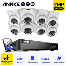 Annke 1080p Caméra Surveillance 5mp 8ch Dvr Tvi Système Sécurité Vision Nocturne