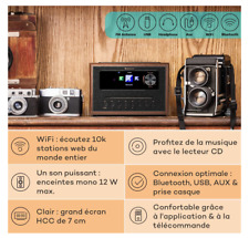Auna Radio Portable Cd Chaine Hifi Poste Radio Numérique Dab+ Fm Stream 3 Neuf