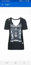Behemoth Satanist L (v-cut) T-shirt Femme - Ultracult Metal Rock Goth Band T 
