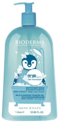 Bioderma Abc Derm Gel Moussant Mild Cleansing Foaming Gel For Babies And Kids 1l