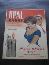Boîte Carton Briquets Opal Karat. Usine Briquets Marin Chivite Saragosse