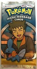Booster Pack Topps Brock Marshtomt Magic Message Card Merlin Pokemon Mint 2006