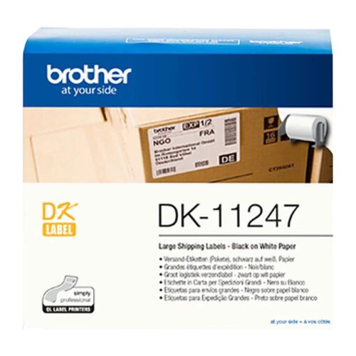 Brother Dk-11247 Directlabel Etikettes White 103mm X 164 Mm 180 Pcs For Brother