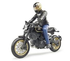 Bruder 63050 Scrambler Ducati Cafe Racer Avec Chauffeur Moto Modèle Jouet