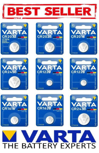 Button Batteries Varta Cr2025 Cr2016 Cr2032 Lithium
