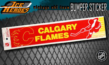 Calgary Flames Vintage Bumper Sticker - Unused - Nos - Nm