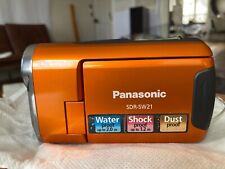 Camescope Panasonic Sdr-sw21 Neuf, Orange Impermeable, Anti Poussiere, Anti Choc
