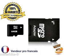 Carte Mémoire Micro Sd Sdhc Avec Adaptateur 4go / 8go 16go, 32go, 64go Classe10