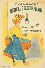 Champagne Deutz Geldermann Rvtf - Poster Hq 40x60cm D'une Affiche Vintage