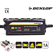 Chargeur De Batterie Voiture Auto/moto Dunlop 6 Et 12 Volts Maintien Charge