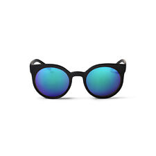 Cheapo New Mens Black Cheapo Padang Sunglasses - Black / Blue Mirror Bnwt