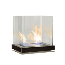 Cheminée à L'éthanol Radius Design - Top Flame, Mat, Noir, Transparent Neuf