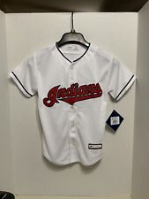 Cleveland Indians Mlb Kids White Stitched Jersey. Youth Small 8 (c)