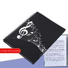 Clip De Livre De Musique Flexible A4 40 Pages Protège Les Partitions Musicales
