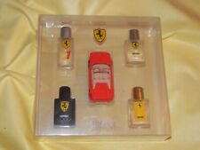 Coffret Ferrari Contenant 4 Miniatures De Parfum + 1 Miniature Automobile