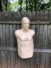 Design/sculture Of Human Figure With Bullet Holes In Plastic. 35x18x6 Signed.