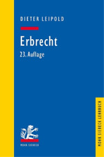 Dieter Leipold Erbrecht (poche) Mohr Siebeck Lehrbuch