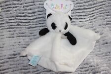 Doudou Babynat Panda Plat Blanc Noir Neuf Sur Carton P'tit Panda