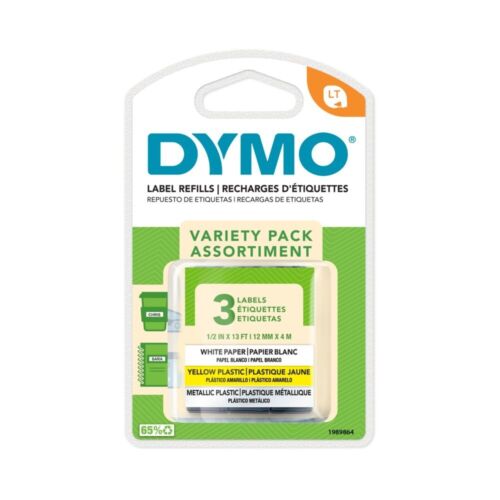 Dymo Letratag Pack Various Ties Plastic Yellow/metal Arg