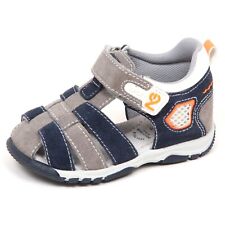 E6682 Sandalo Bimbo Blu/grey Nero Giardini Junior Scarpe Shoe Baby Boy