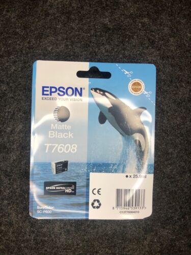 Epson T7608 Matte Black Ink Cartridge C13t76084010 /