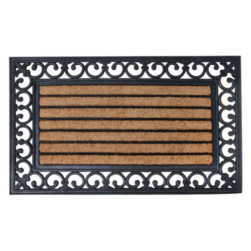 Esschert Design Rb108 75 X 45cm Rubber Doormat With Cocos And Coir