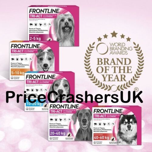 Frontline Tri-act Spot-on Flea Treatment For Dogs Fleas, Ticks, Mosquitoes Flies