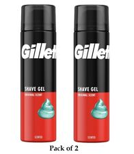 Gillette Original Parfumé Rasage Gel 200ml Chaque (paquet De 2)