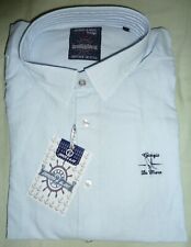 Giorgio Di Mare Linen Shirt Size 3xl Regular Fit Long Sleeves Embroidery