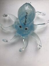Glass Octopus. Name Dropped Cape Cod- Blue
