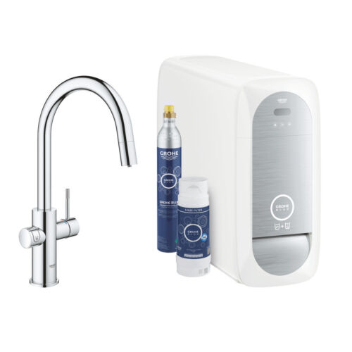 Grohe Blue Home Duo Starter Kit C-spout With Pull-out Spray - Bluetooth / Wifi