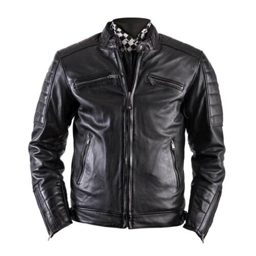 Helstons Cruiser Rag Motorbike Motorcycle Leather Jacket Black