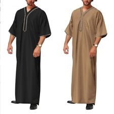 Hommes Musulmane Vêtements Saoudien Juba Arabe Caftan Abaya Thobe Robe Longue