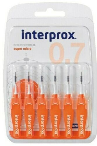 Interprox Interdental Brushes 4g Orange Super Micro 6-pack, 6-pack (6x6)