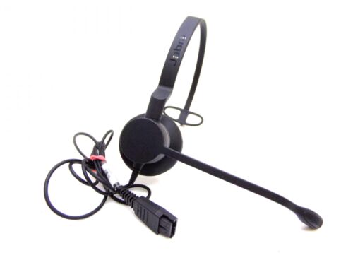 jabra biz2300 phone over-ear headset corded (1075100) mono noise cancelling black uomo