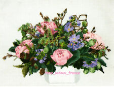 Kit Thea Gouverneur Bouquet Of Peonies Pt Croix Neuf Vintage Années 90 Tg 1080