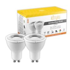 Konyks Lot De 2 Antalya Gu10 - Ampoules Led Wi-fi + Bluetooth Rgb + Blanc Rég...